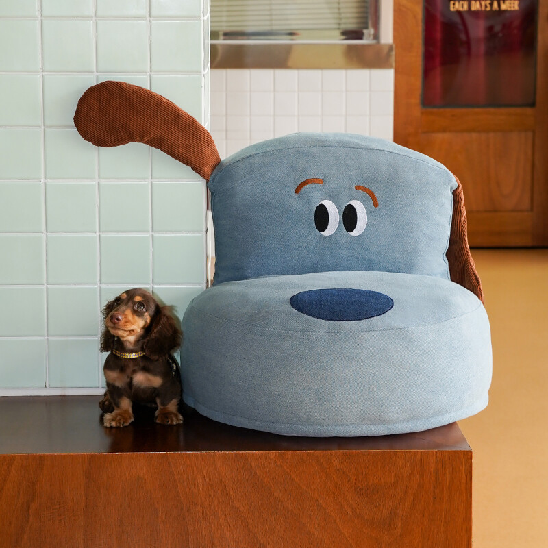 Denim Pet Sofa, Scratch Resistant Durable, Dog Bed Mat for Medium & Large Dogs