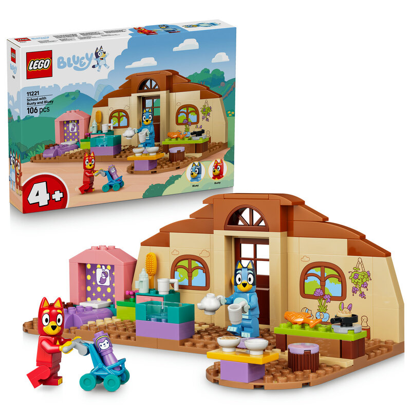 Lego Bluey 11221 School With Rusty And Bluey