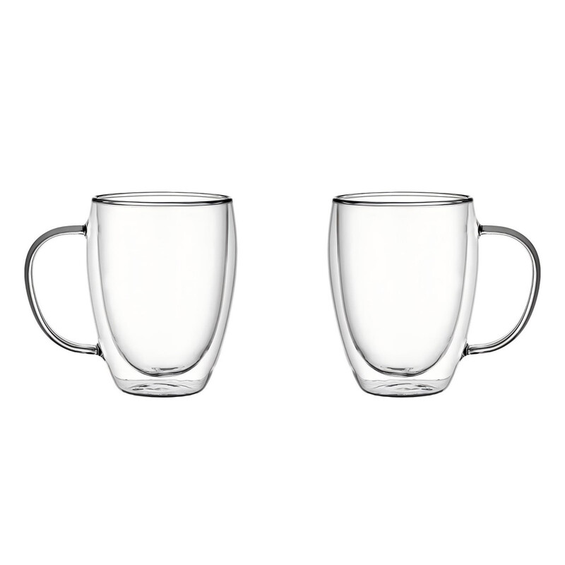 Dubbelwandig glas 450 ml 2 stuks