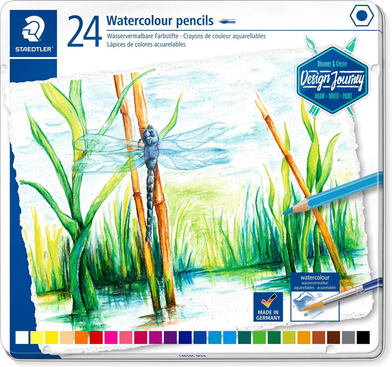 STAEDTLER Watercolor Kleurenpotlood Set - 24 stuks, hexagonaal