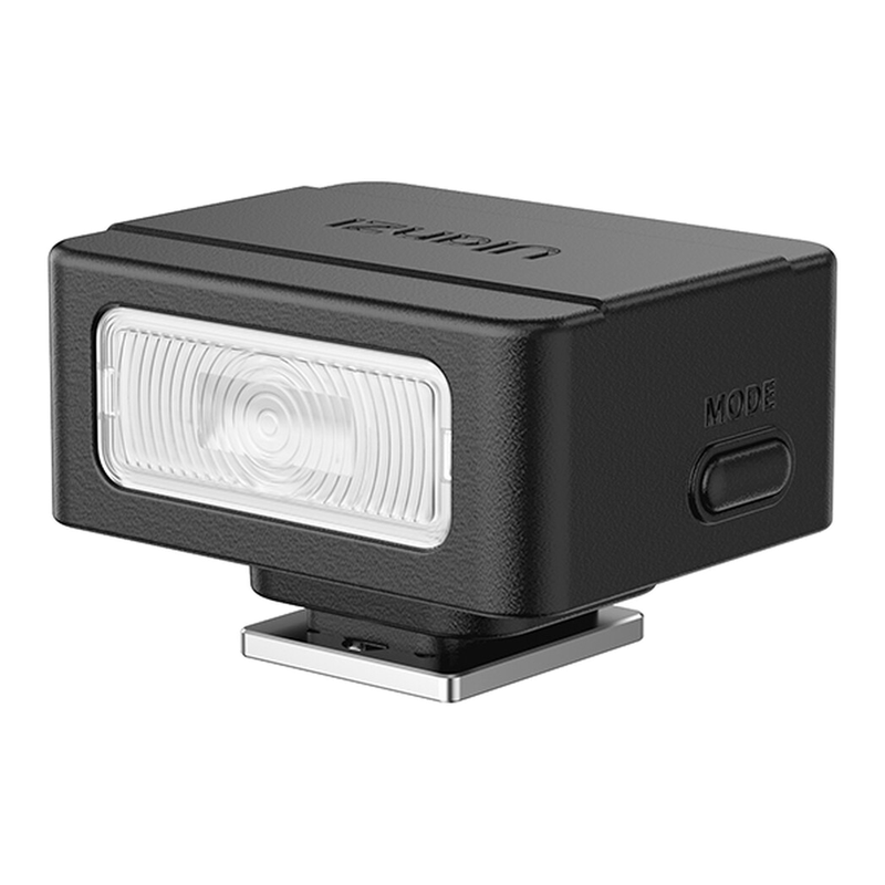 Ulanzi SL01 mini-flitser, GN8 cameraflitser voor Canon, Fuji, Sony, Nikon en andere digitale spiegelreflexcamera's/digitale camera's, 4 vermogensniveaus, mini-cameraflitseraccessoires voor fotografie