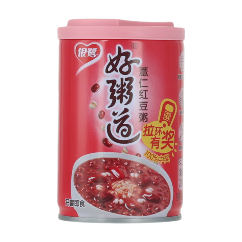 【Rijstpap met acht schatten】Yinlu Hao Zhou Dao Coixzaad- en Rodebonenpap 280 g
