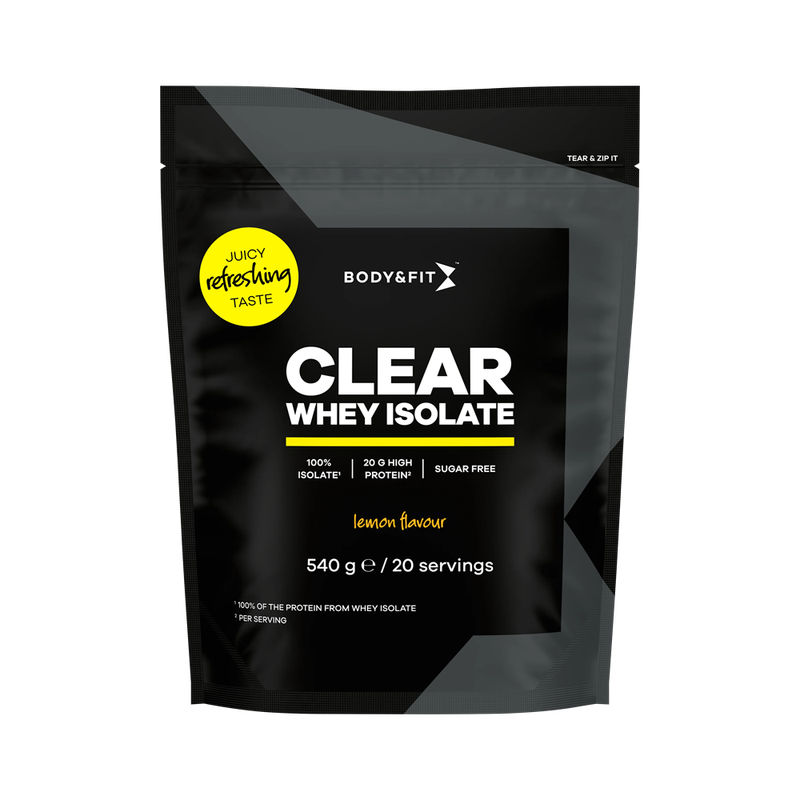 Body&Fit Clear Whey Isolate Citroen, 540 g (20 porties)