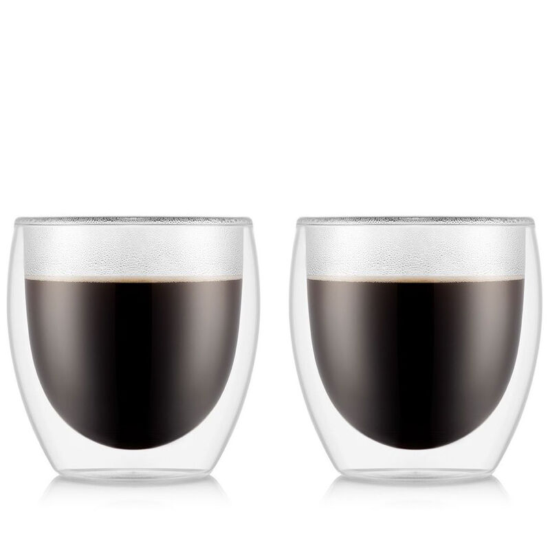 PAVINA Set of 2 - 250ml Double Walled Thermo Glasses - Small