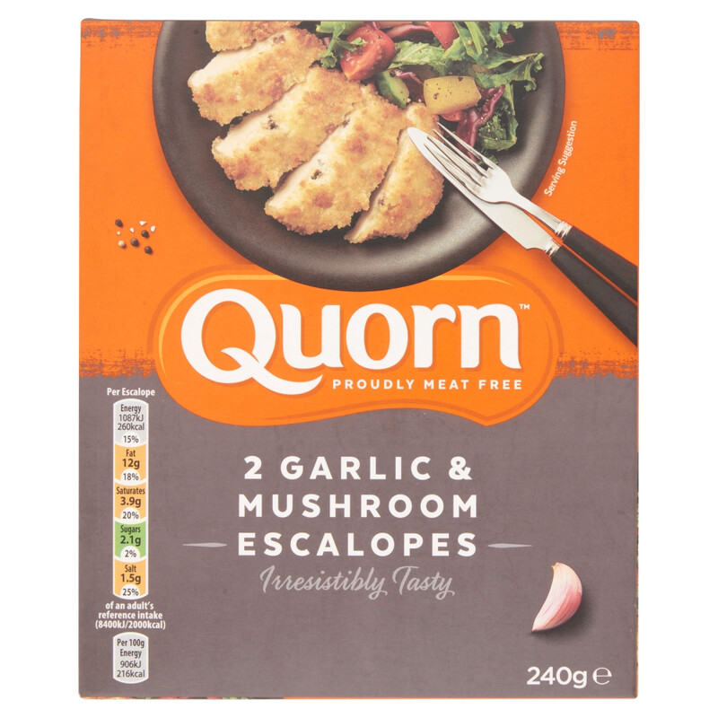 Quorn 2 Garlic & Mushroom Escalopes 240G