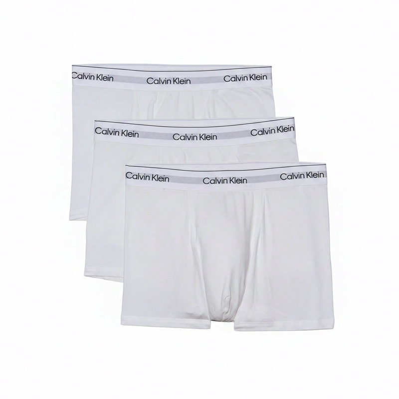 Calvin Klein Relaxed fit boxershorts, 3-pack, 100 3, voor heren, wit, 3XL