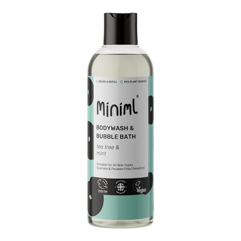 Miniml Bodywash & Bubble Bath Tea Tree & Mint 500Ml