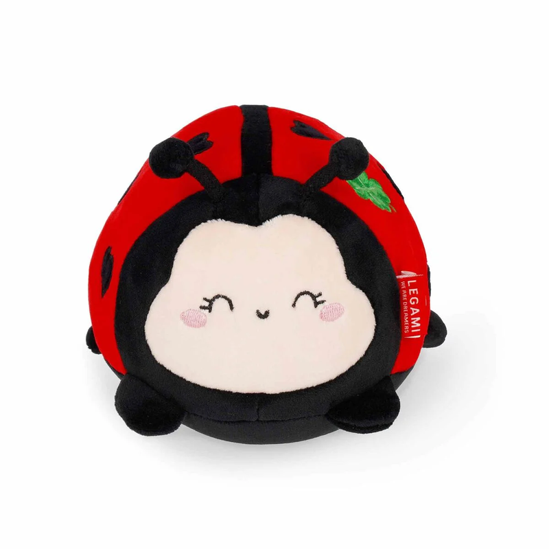 Legami Soft Plush Collection - Mini Ladybug Stuffed Animal Toy, 12cm Height, 1 Pack