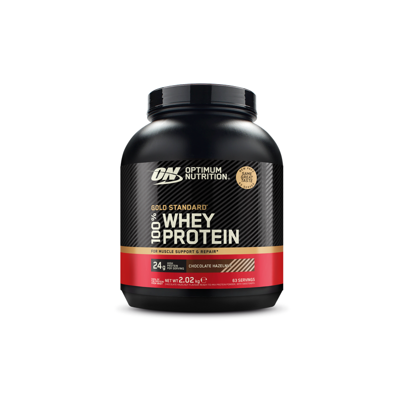 Optimum Nutrition Gold Standard 100% Wei-eiwitpoeder – 2,02 kg – Chocolade Hazelnoot