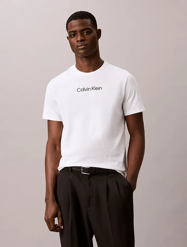 Calvin Klein Essential Cotton Logo T-Shirt - Bright White