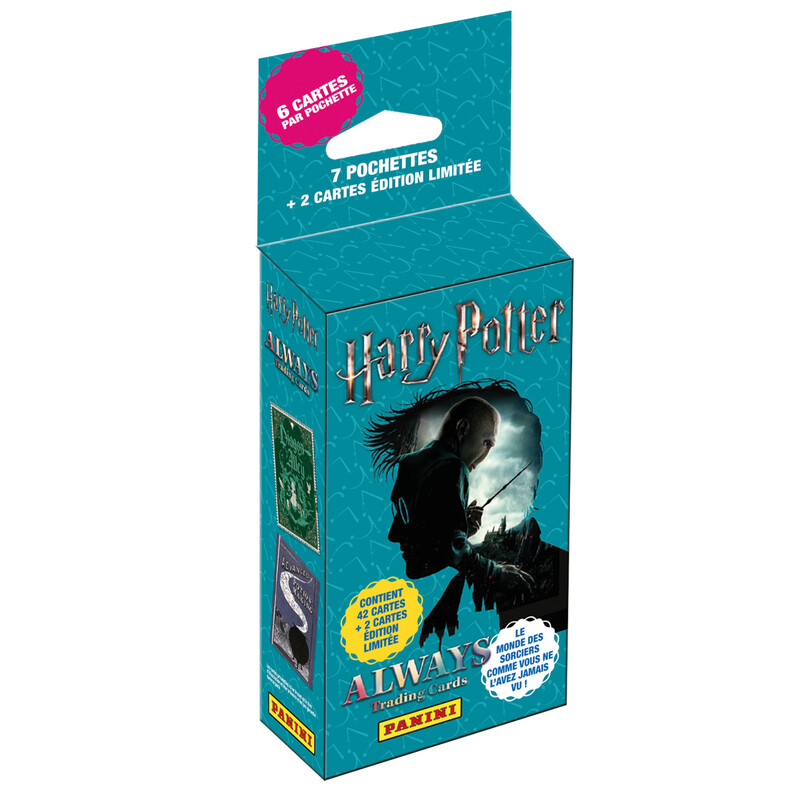 Carte à collectionner Panini Blister 7 pochettes + 2 cartes édition limitée Harry Potter Always TC