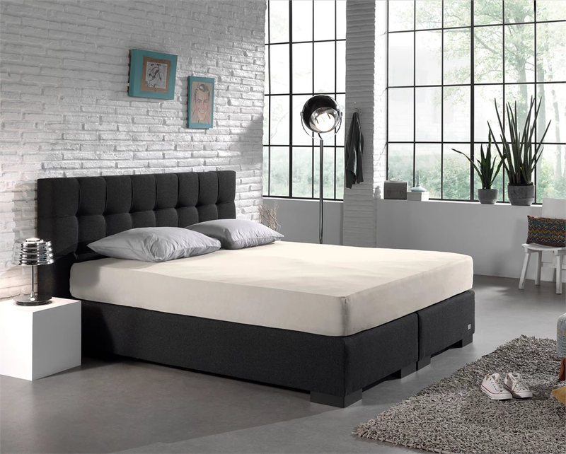 Dreamhouse Jersey Stretch Hoeslaken – 160/180 x 200 – 100% Katoen – Crème