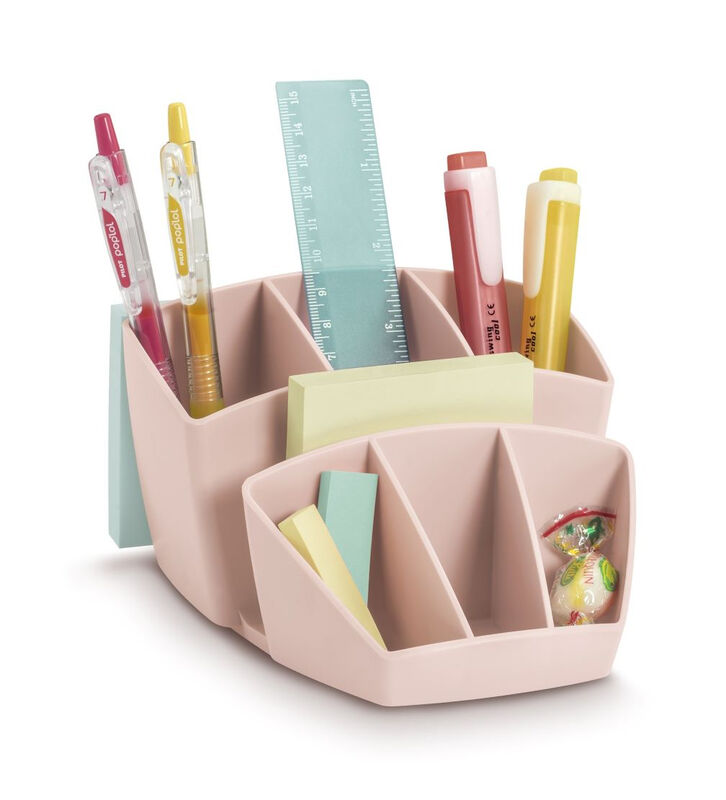 Cep Pink Mineral Desk Organiser