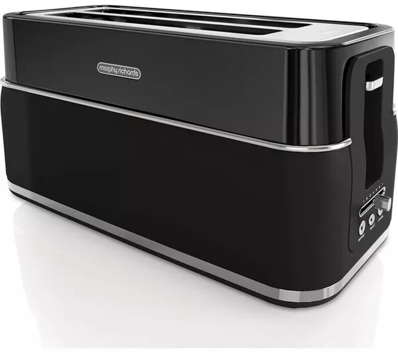 Signature 4-Slice Long Slot Toaster, Variable Browning Control, Matt Black - 245744