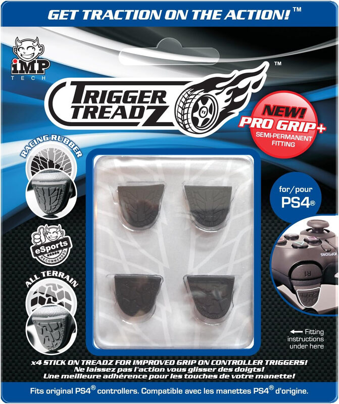 iMP - Trigger Treadz - Trigger Grips - Pro Grip (4pcs) - Black (PS4)