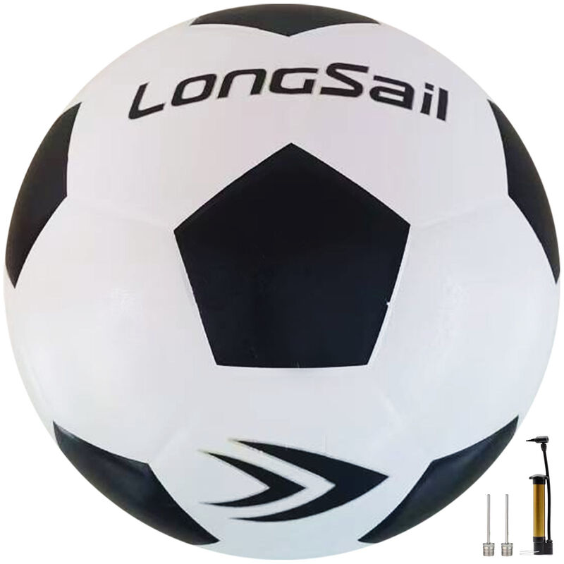 High-quality rubber soccer Size4#Blank/White