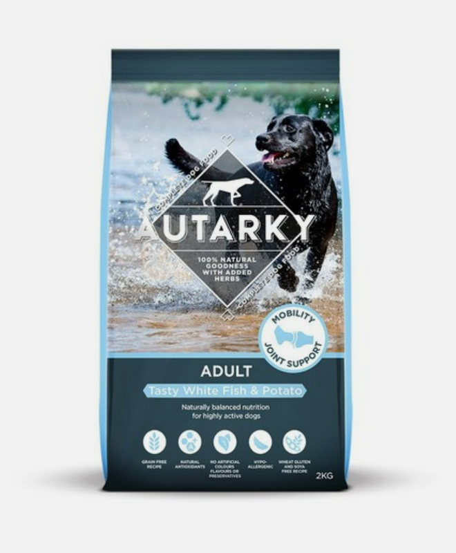 Adult Grain-Free White Fish & Potato Complete Dry Dog Food, 2kg Bag