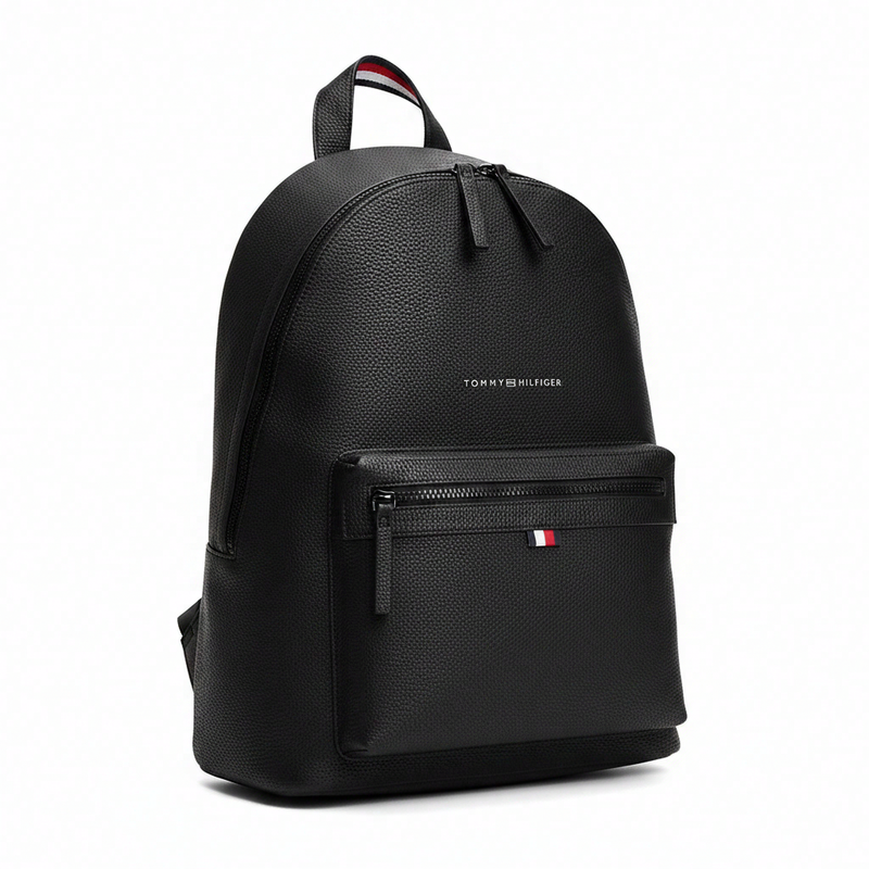 Tommy Hilfiger essential PU-rugzak, zwart, heren, One Size