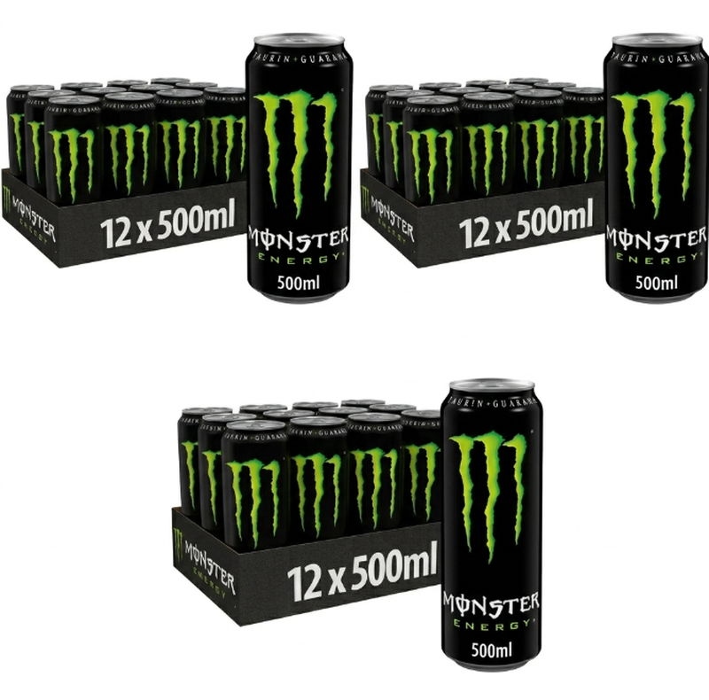 Vorteilspack 3 x Monster Energy Original 12x0,5 L
