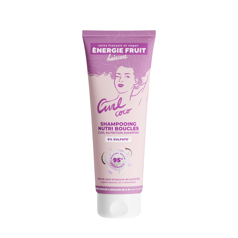 Énergie fruit shampooing coco et beurre de karité cheveux bouclés bio 250ml - vue 2