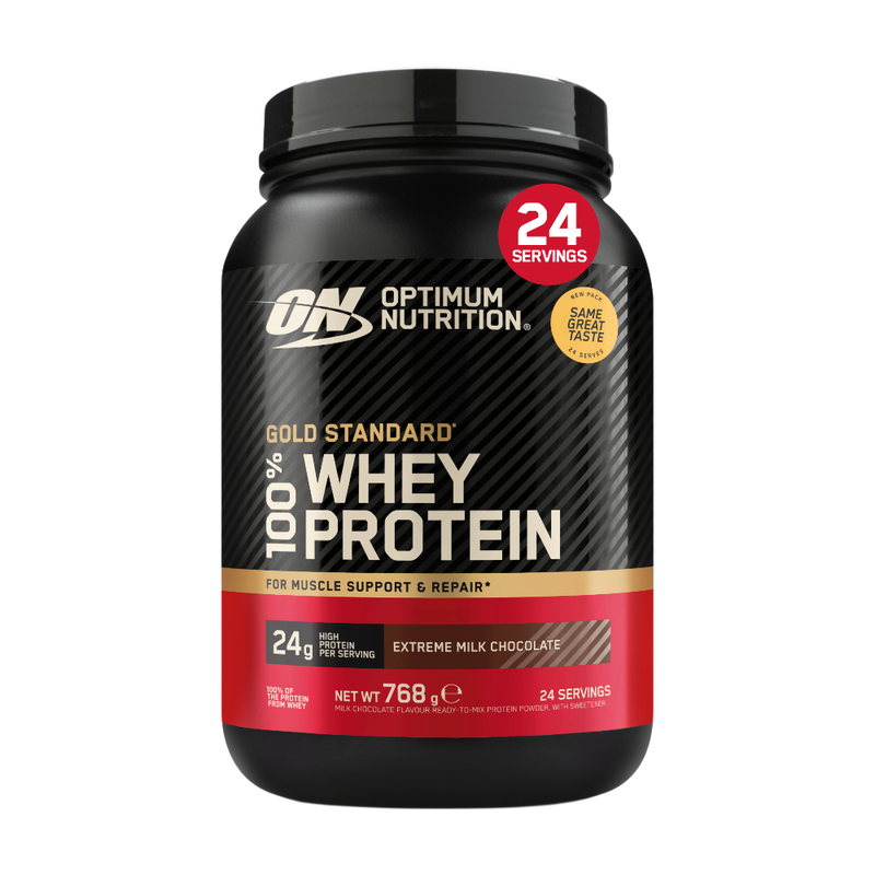 Optimum Nutrition Gold Standard 100% Wei-eiwitpoeder – 768 g – Extreme Melkchocolade