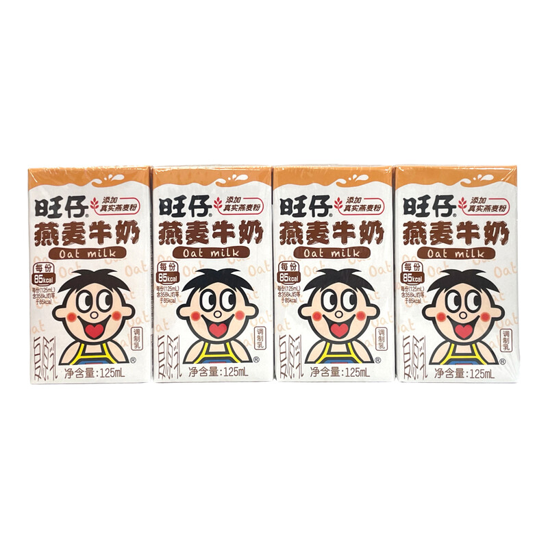 WANT WANT Wantzai Hafermilch 4er-Pack 125 ml x 4