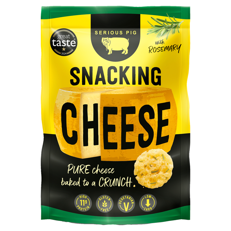 Serious Pig Gold/Golden Crunchy Snacking Cheese With Rosemary 24G
