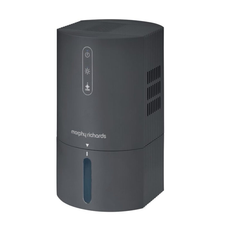 PureFresh 0.9L Dehumidifier – Grey, Compact & Energy Efficient, 822001