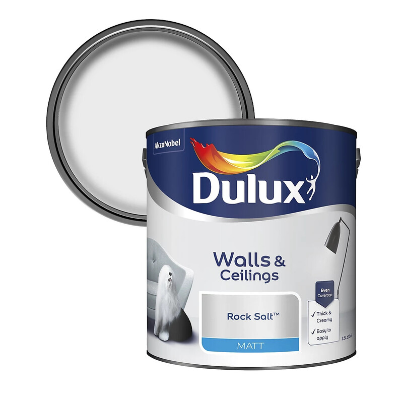 Dulux Matt Emulsion Paint - Rock Salt - 2.5L