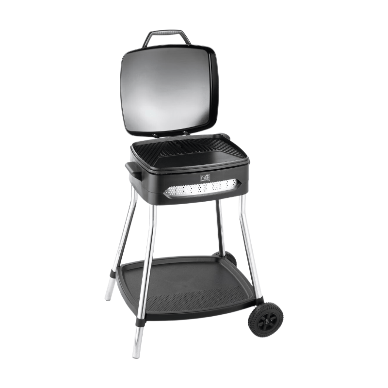 FRITEL Barbecue BBQ 3278 - Elektrische BBQ / Tafelgrill - Groot Grilloppervlak 40x36cm - 2000W - Verwijderbare Plaat + Standaard