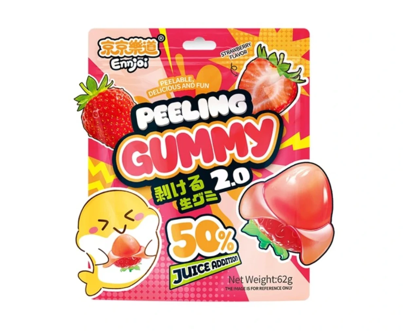 ENNJOI Peeling Gummy 2.0 Erdbeergeschmack 62 g