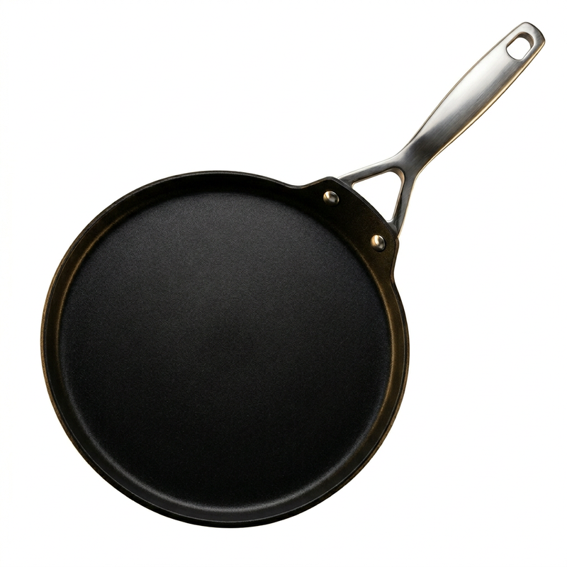 Le Creuset antiaanbak crepepan - 28 cm, zwart
