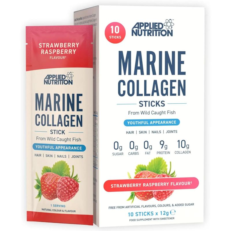 Marine Collagen Strawberry Raspberry - 10 x 12 g