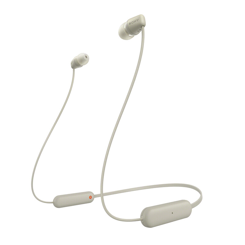WI-C100 Wireless Neckband Earphones (Taupe)