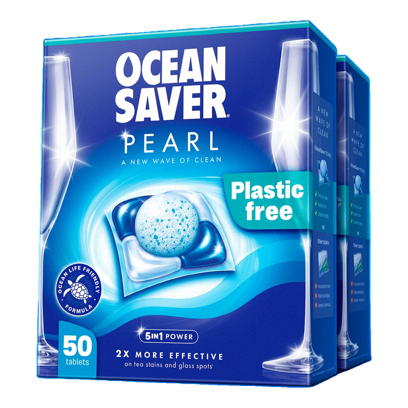 Oceansaver Pearl 5-In-1 Power Eco-Friendly Dishwasher Tablets - Pack Of 50