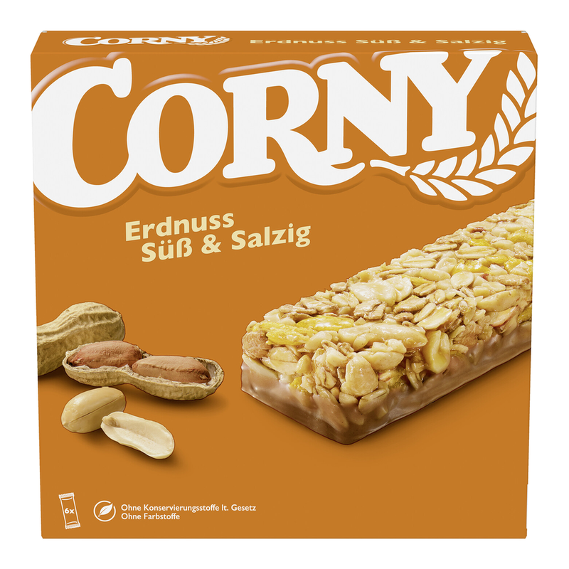 Corny Sweet & Salty Erdnuss Müsliriegel 6x25g