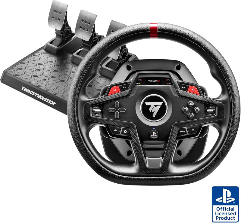 Thrustmaster T248 Force Feedback Racing Wheel & Magnetic Pedal Set - PS5, PS4, PC