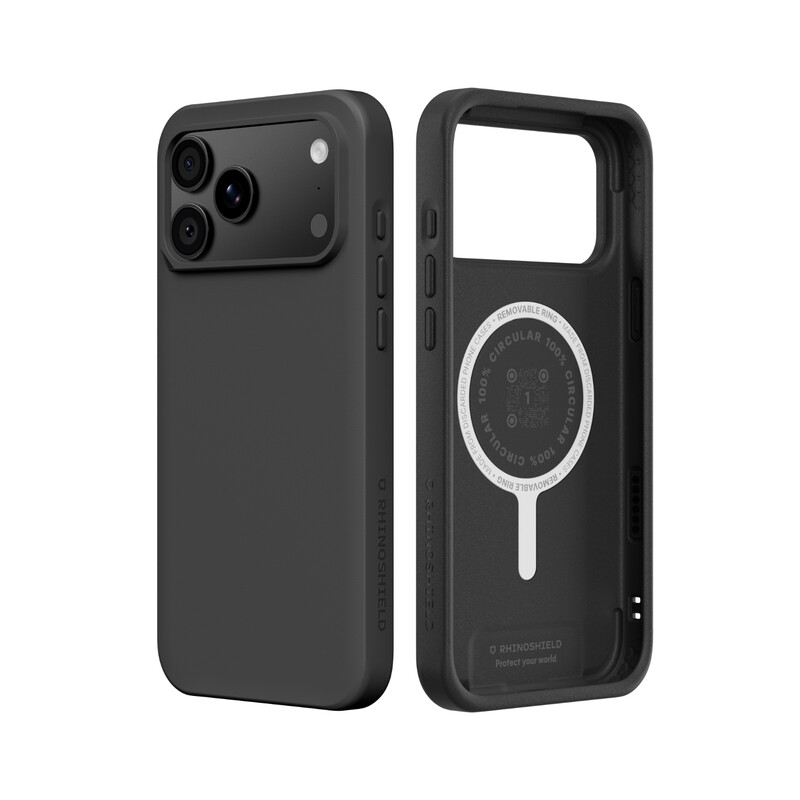 RHINOSHIELD MagSafe Telefoonhoesje, compatibel met iPhone 17 Pro Max & iPhone 18 Pro Max, SolidX, versterkte schokabsorberende bescherming, minimalistisch en slank design met bescherming van militaire kwaliteit, klassiek zwart