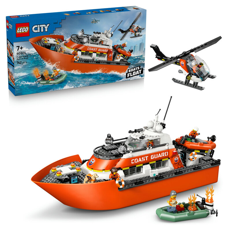LEGO City Kustwacht Reddingsboot en Helikopter 60504