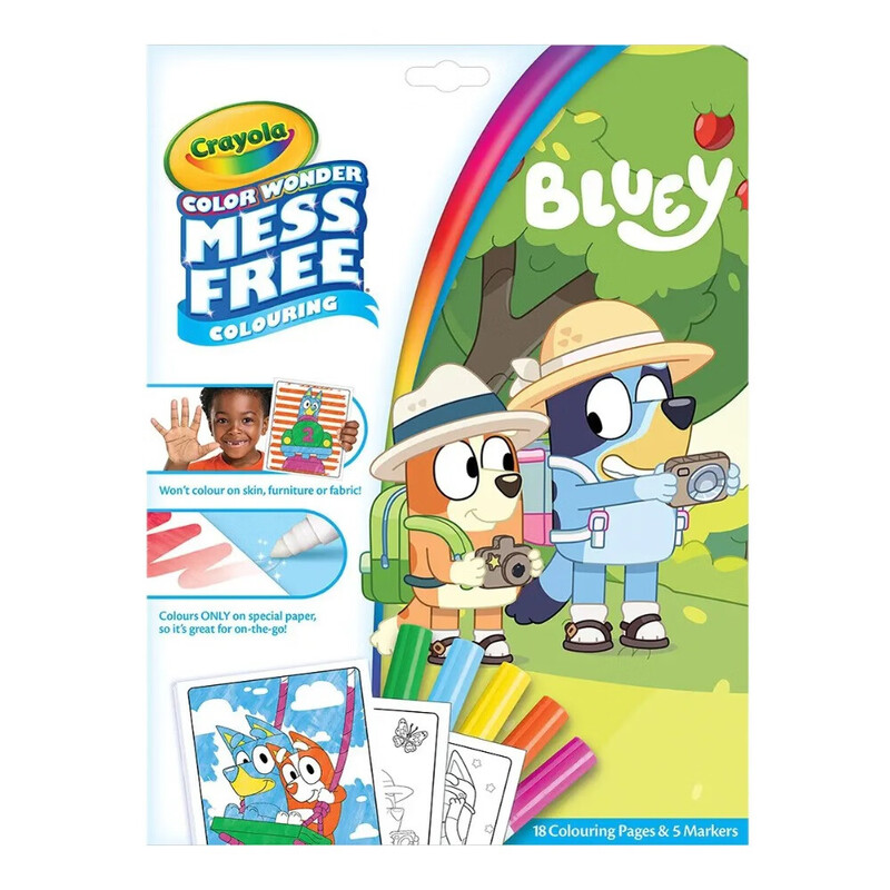 Bluey Family Trip Colour Wonder