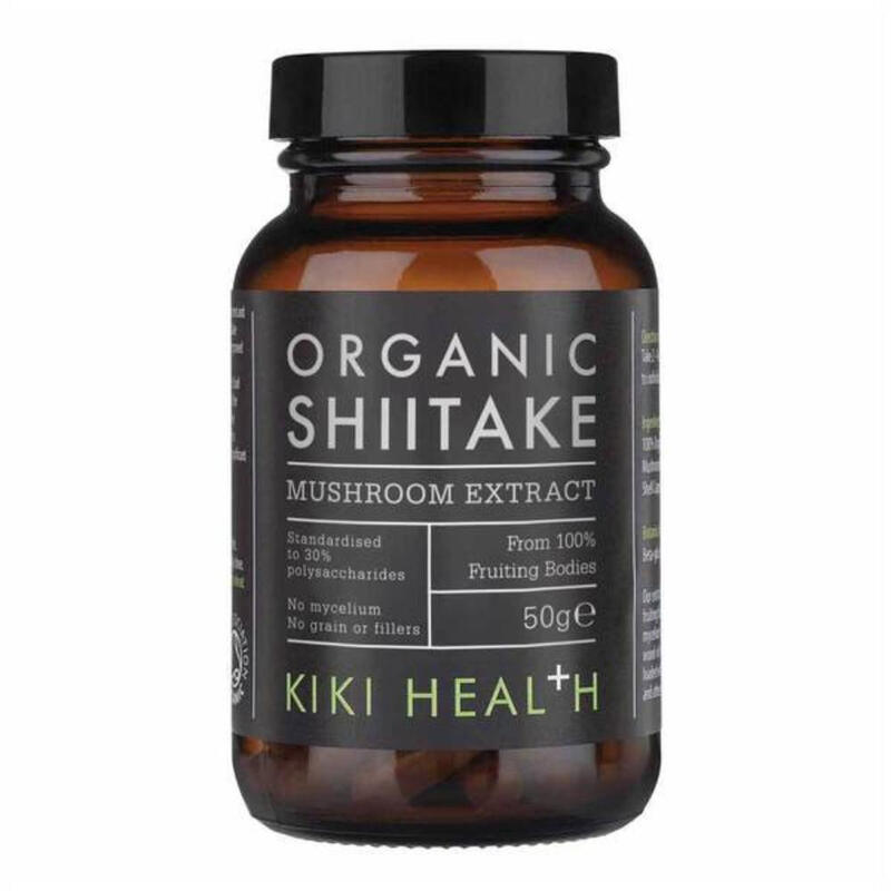 Kiki Health Grain/Amber Shiitake Mushroom Extract Daily Wellness Support Powder - 50G