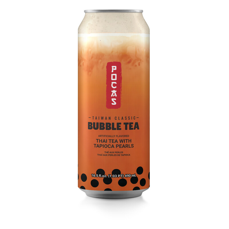 Bubble Tea, Thai Tea Flavor, 490ml