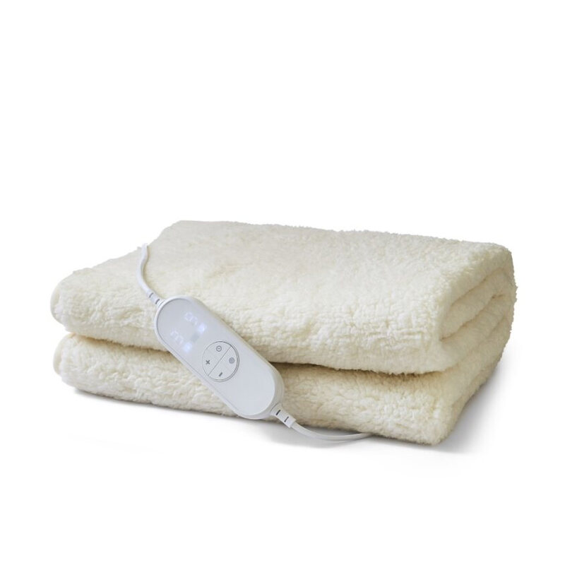 EverCosy Double Premium Fleece Heated Electric Under Blanket – Polyester & Teddy Flee