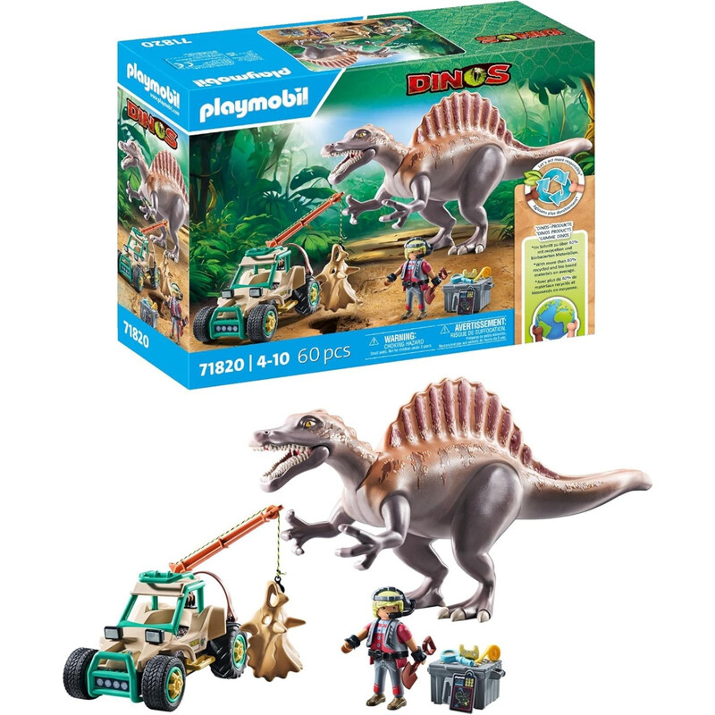 PLAYMOBIL Spinosaurus-Angriff auf Dino-Ausgrabung