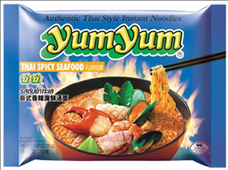Yum Yum instantnoedels pittige zeevruchtensmaak 70 g