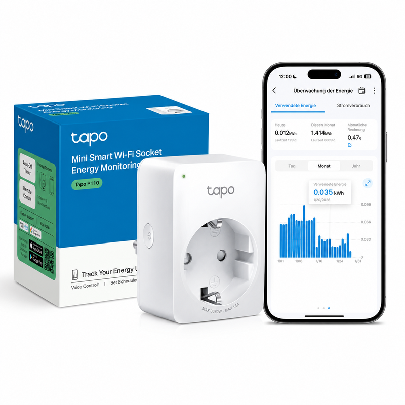 Tp-Link Weiss Smart Plug, Tapo P110 Smart Plug - Image 4