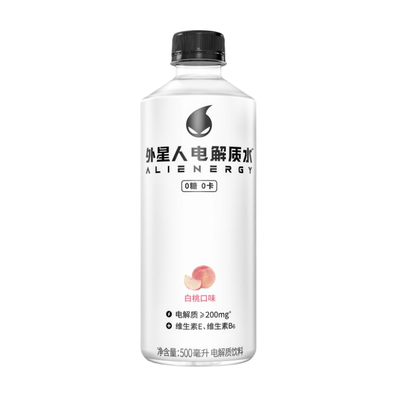 Chi Forest White/Peach 【Cooling】【Hydration】Chi Forest Alienergy Electrolyte Water Flavor 500Ml