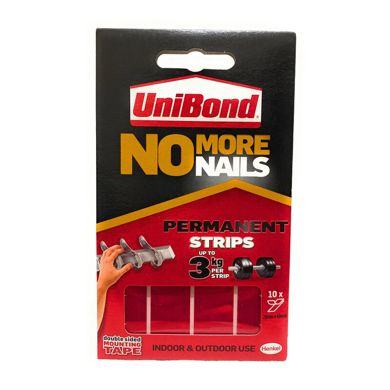 No More Nails Permanent Strips 10 pk