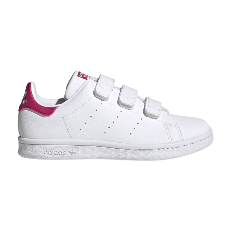 ADIDAS Stan Smith Enfant Velcro Blanc/Rose