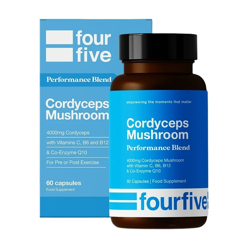 Cordyceps Complex 4000mg with CoQ10 & Vitamins for Energy & Performance, 60 Capsules